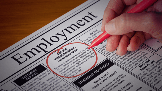 ad circled in the paper