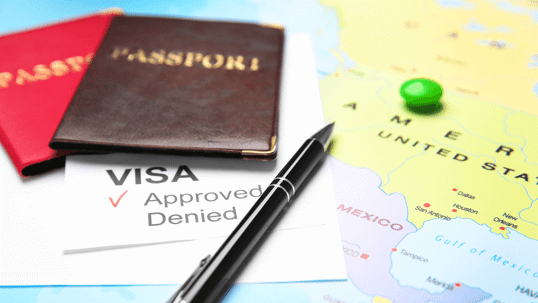 passports and visa documents