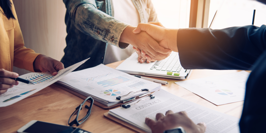 business partners shaking hands