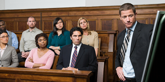 jury in coutroom
