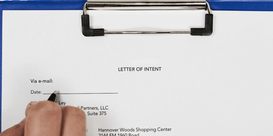 letter of intent document