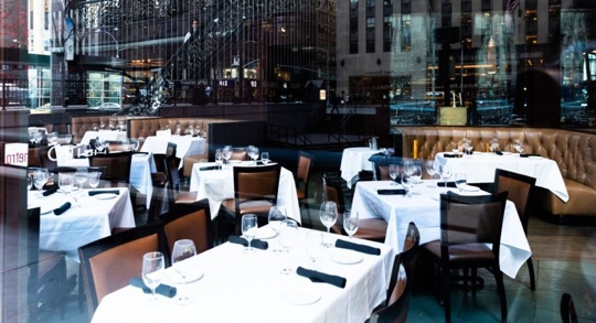 inside of fine dining restaurant