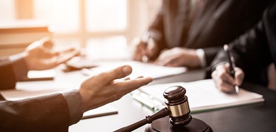 discussing paperwork