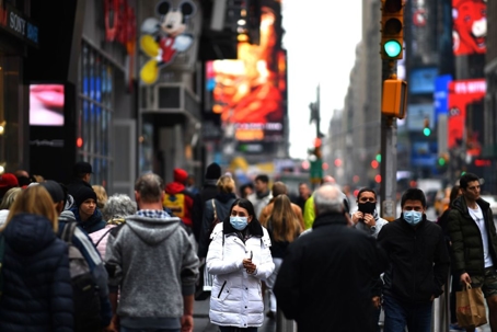 people walking in city