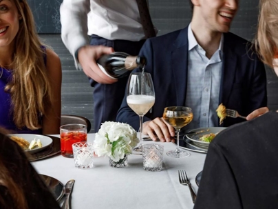 people sitting at table